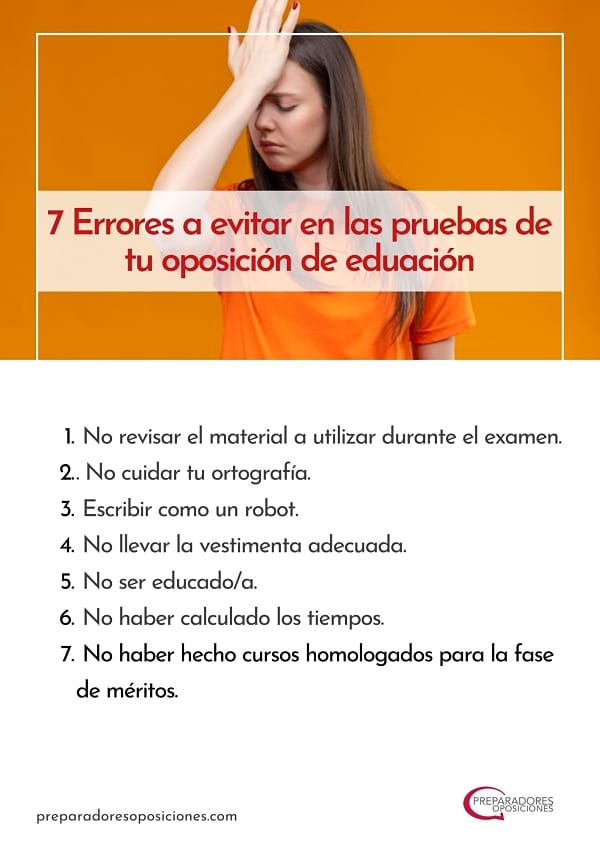 Errores a evitar al presentar la documentación en Oposiciones Primaria: Maestros de Primaria