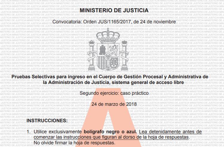 Exámenes Anteriores de Gestión Procesal y Administrativa