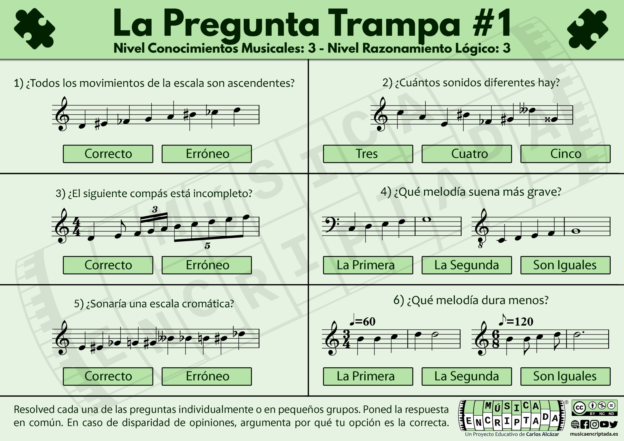 Preguntas Trampa en Oposiciones de Maestros de Educación Musical