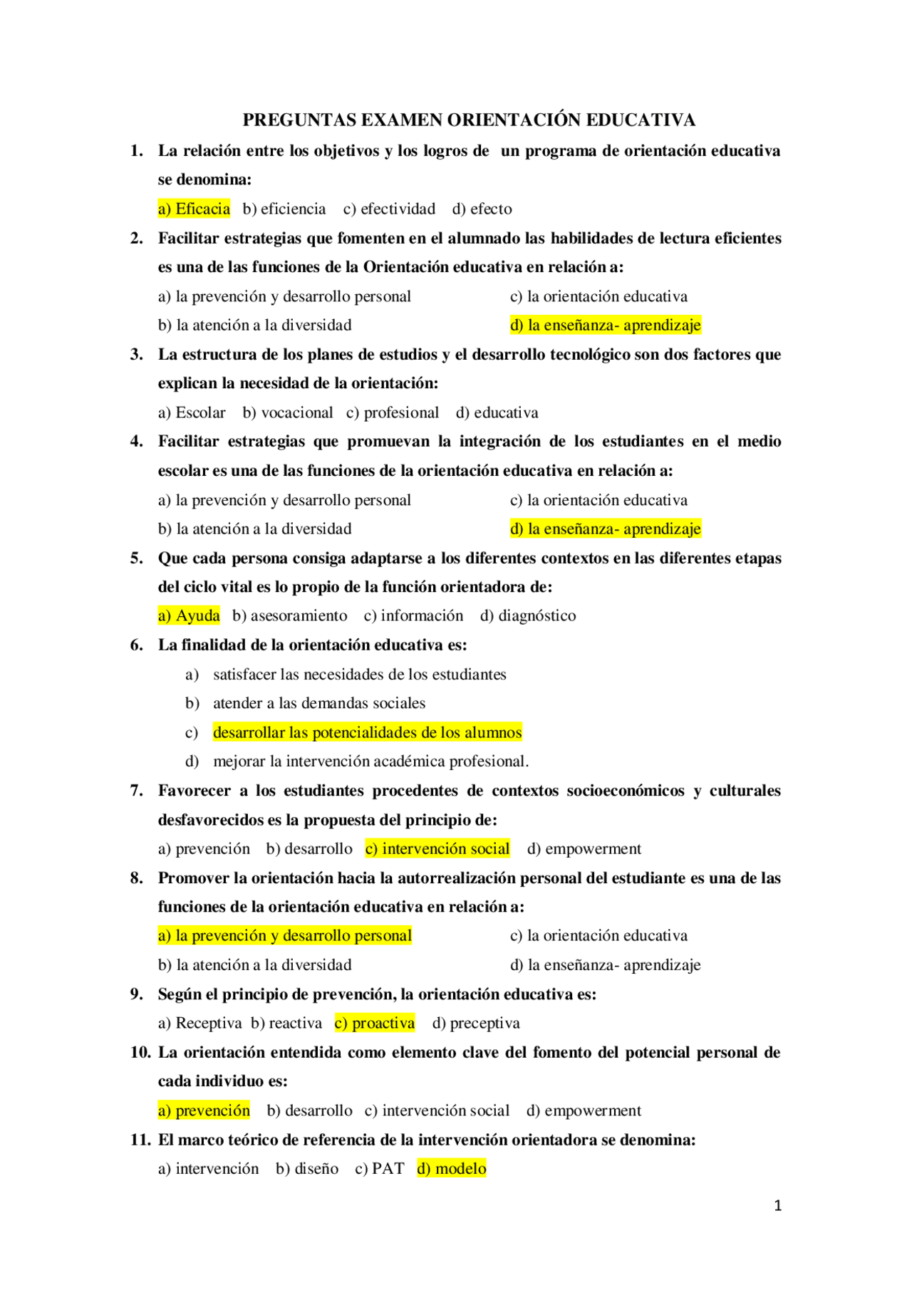Simulación de entrevistas para Oposiciones Secundaria de Orientación Educativa